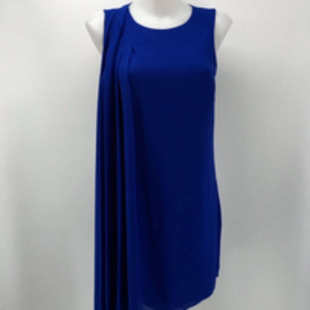 Belle Badgley Mischka Blue Sleeveless Dress 2